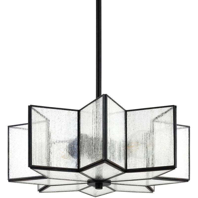 Hojan 1-Light Metal Single Pendant , Matte Black