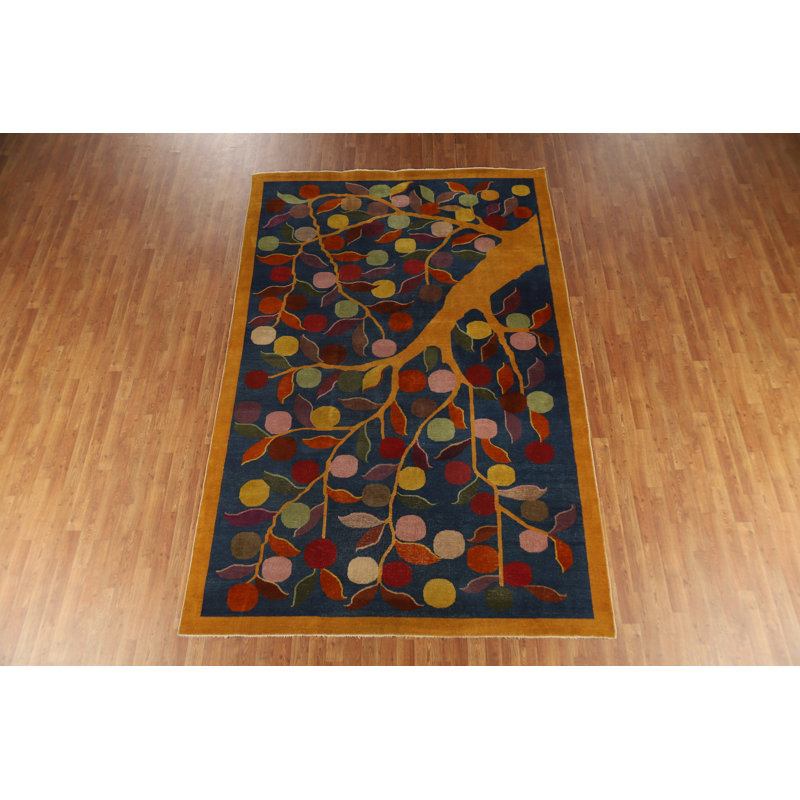 Tapis chinois antique Art Deco 7 x 11