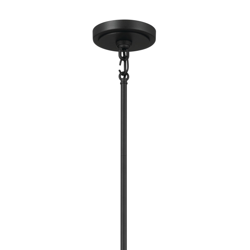 5 - Light Dimmable Classic / Traditional Chandelier, Textured Black