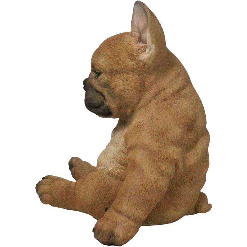 Figurine chiot bouledogue français assis 7,5