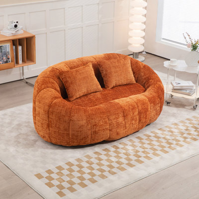 Fauteuil à billes Fauteuil à billes Fauteuil à billes Fauteuil à billes Fauteuil à billes à dossier haut et durable pour adultes et enfants, intérieur et extérieur, méridienne douce (Chenille)