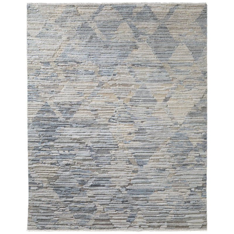 Tapis diamant Breel, Grey, Rectangle 9 pi 6 po x 13 pi 6 po
