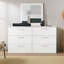 Commode modulaire à trois tiroirs Morgan en blanc