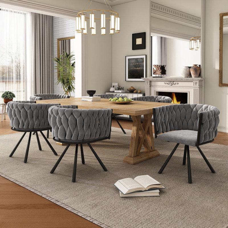Velvet Upholstered Dining Chair