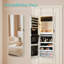 Miroir pleine grandeur avec rangement-549456709