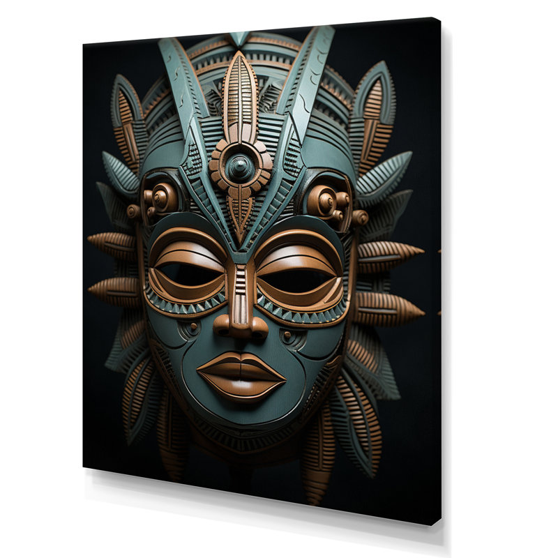 Masque Lochart, H 44 po x l 34 po x P 1,5 po, Toile tendue