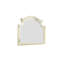 Miroir de chambre à coucher traditionnel en beige antique - Bois massif et élégant pour un style élégant