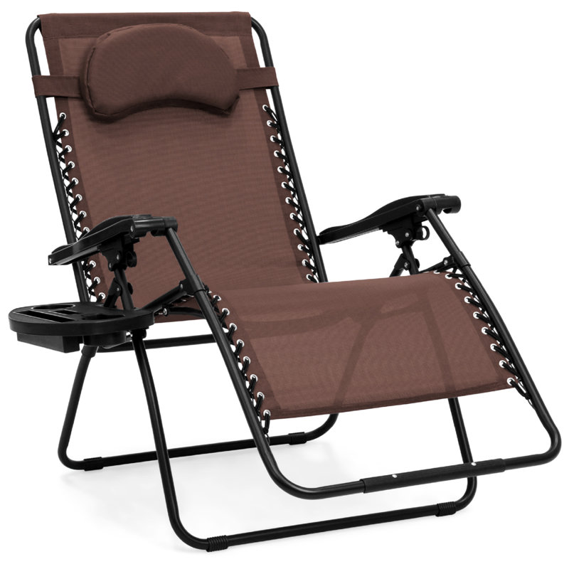 Dannunzio Folding Zero Gravity Chair, Brown