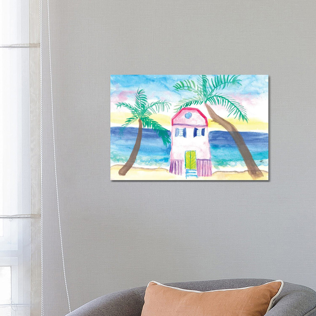 Emy's Tropical Beach House von Markus & Martina Bleichner - Gallery-Wrapped Canvas Giclée on Canvas