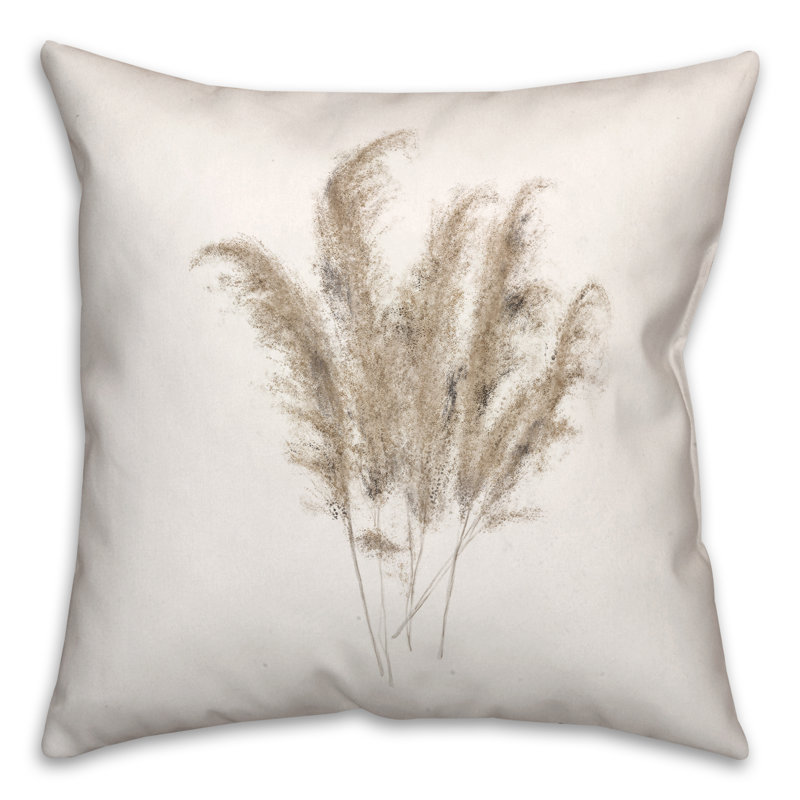 Coussin décoratif fleurs séchées III