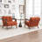 Bula Solid Wood Upholstered Armchair-1918557508