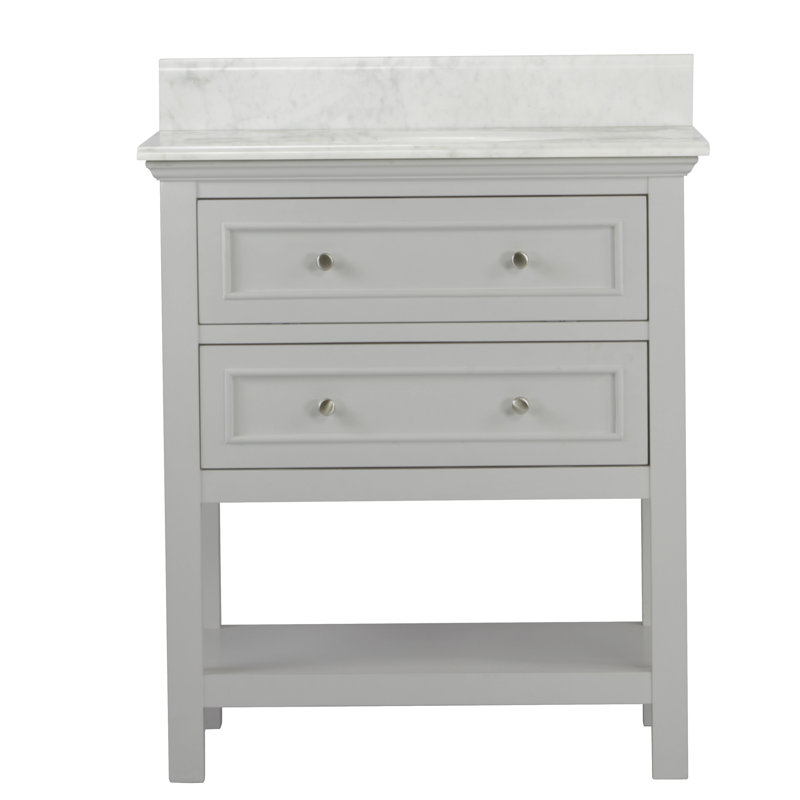 Ensemble de meuble-lavabo pour salle de bain simple 30 po Chatwin, Gris