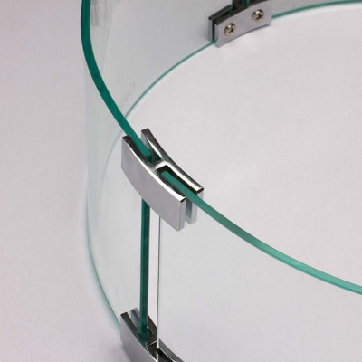 Garde-vent rond pour foyer