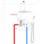 Système de douche complet avec valve brute-62621545