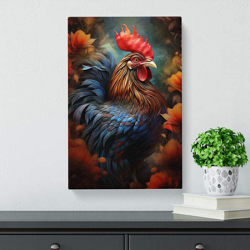 Rooster Digital - No Frame Print, 76cm H x 50cm W x 3cm D