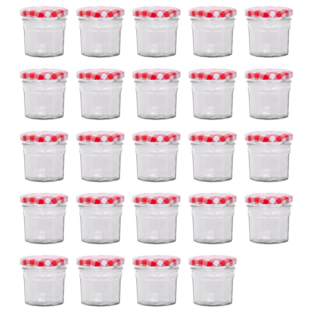 Glass Preserving Jars - Set of 24