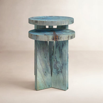 Bodiam Solid Wood Round Nesting Tables