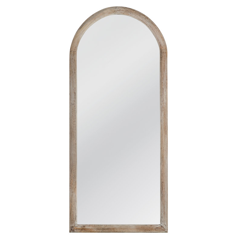 Miroir de plancher en bois massif