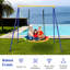 Portique de gymnastique multicolore avec cintres Gymax