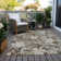 Machine Washable Indoor/Outdoor Cinead ACN1708 Brown Rug