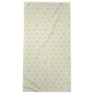 Serviette de bain classique cupcake
