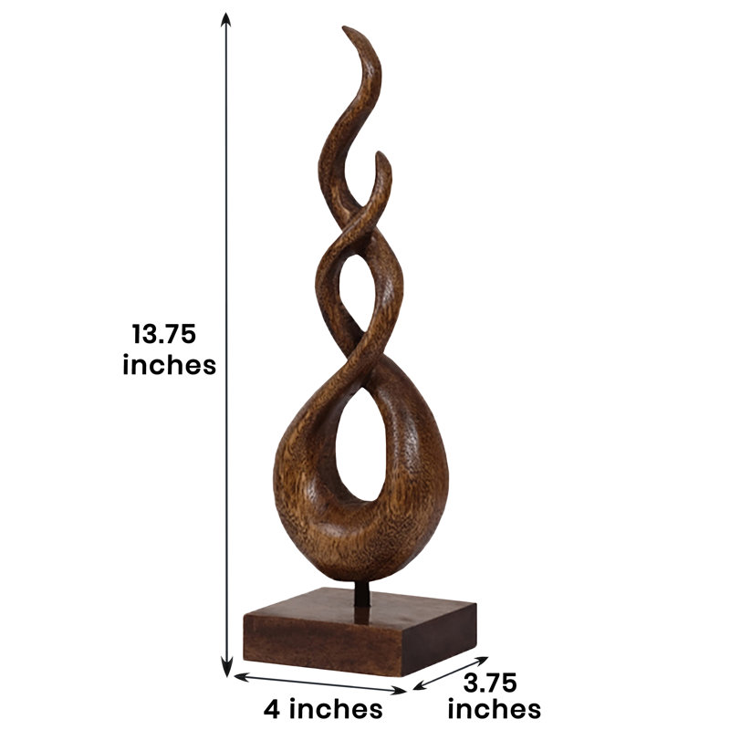 Sculpture artistique en bois entrelacée Orren Ellis