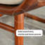 Chaise berçante spacieuse avec structure en bois massif