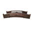 Pont de jardin en bois Sunburst