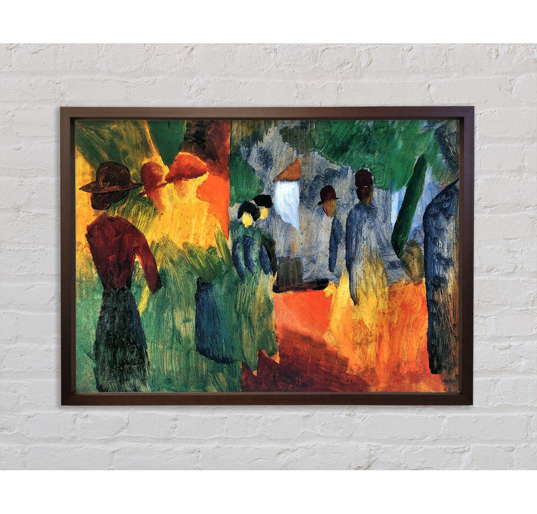 August Macke Menschen im Park - Druck