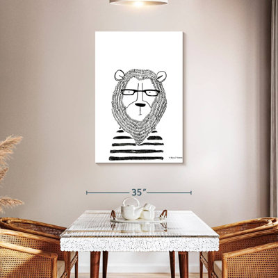 Lion dans des verres
