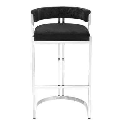 Dante Upholstered Stool with Metal Frame