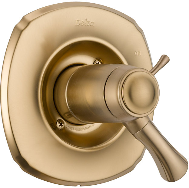 Garniture de robinet à inverseur avec poignées levier addison, Bronze-Champagne lustré