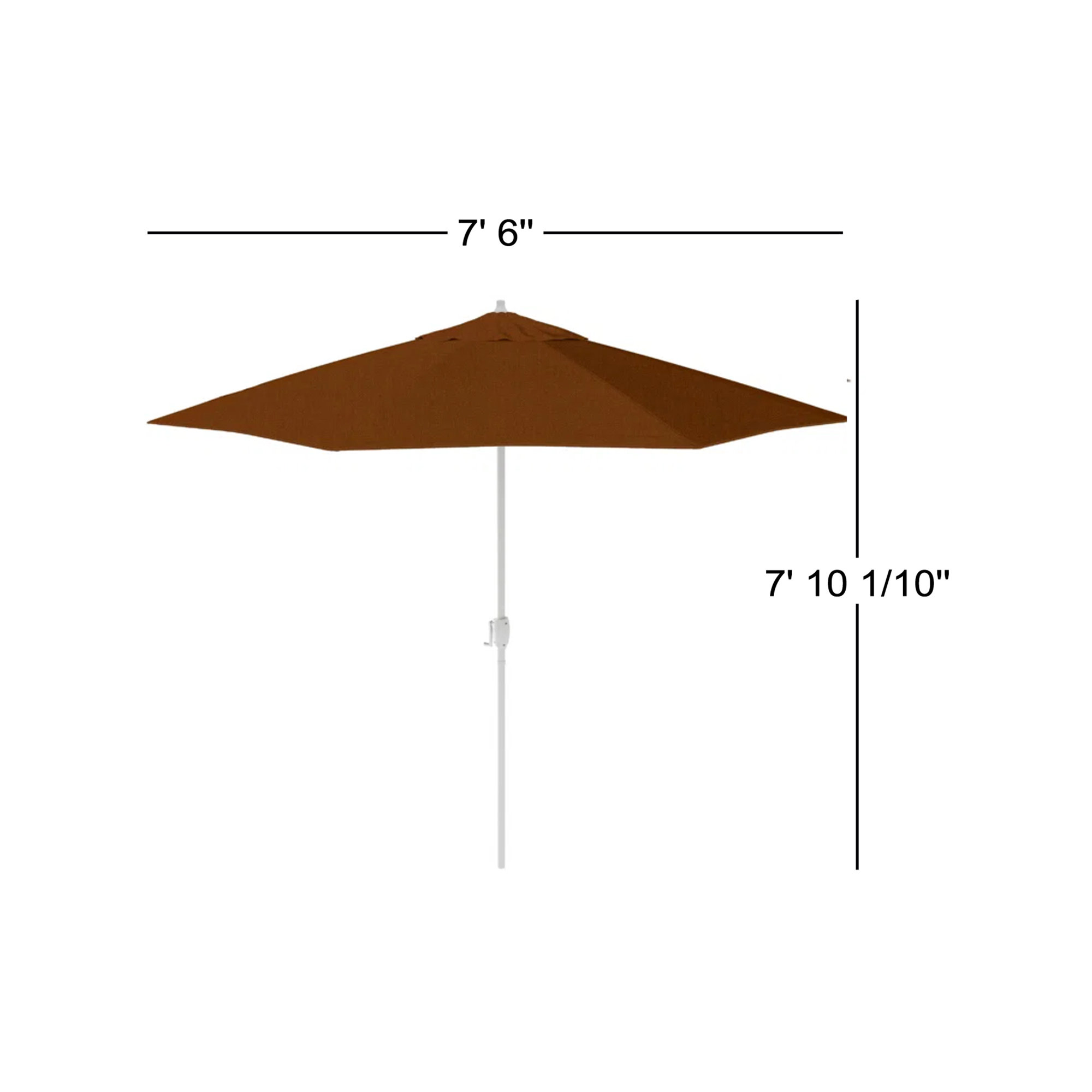 Kenne Sunbrella® Outdoor Umbrella, Heather Teak Sunbrella®, 90" W x 90" D