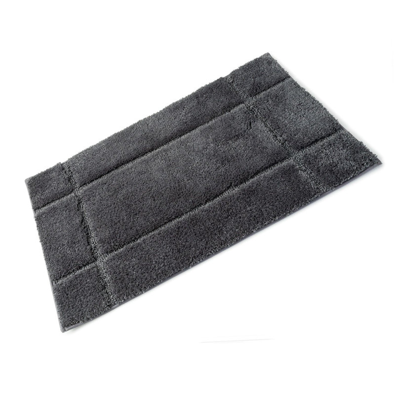 Microfibre Non-Slip Bath Rug, Slate