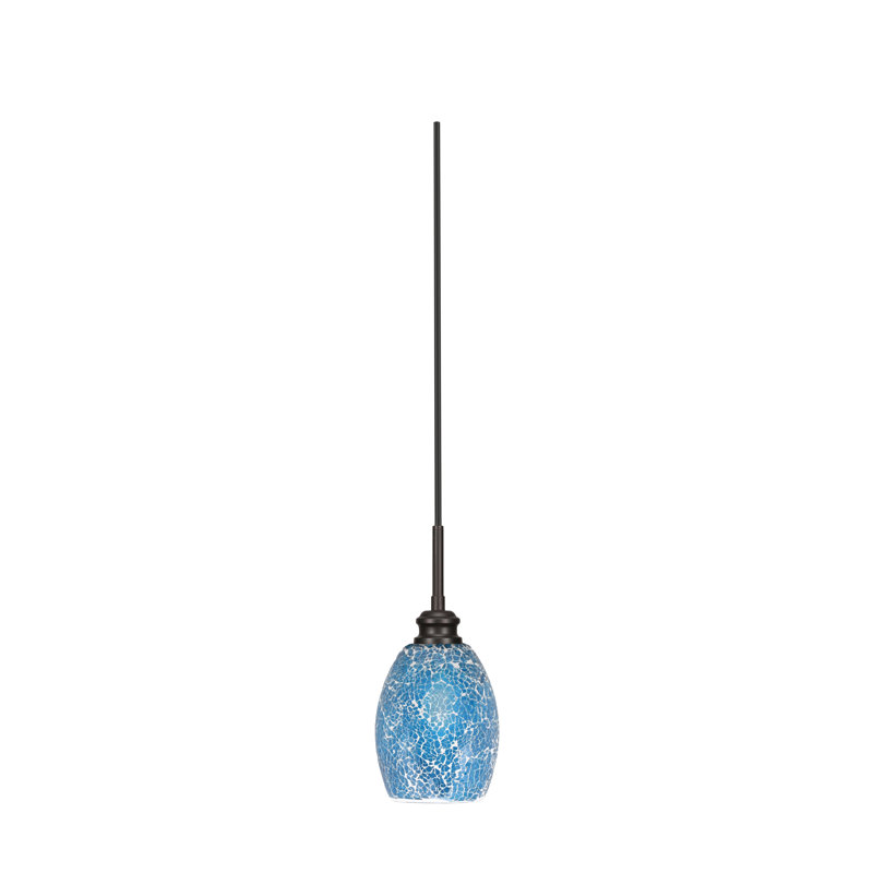 Mini-luminaire suspendu avec cordon de fusion 5 "Edge, Espresso