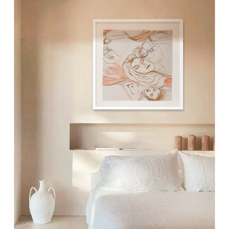 Limited Edition 20 x 20 in. "Four Seasons" Framed Silk Scarf by Fanyu Lin