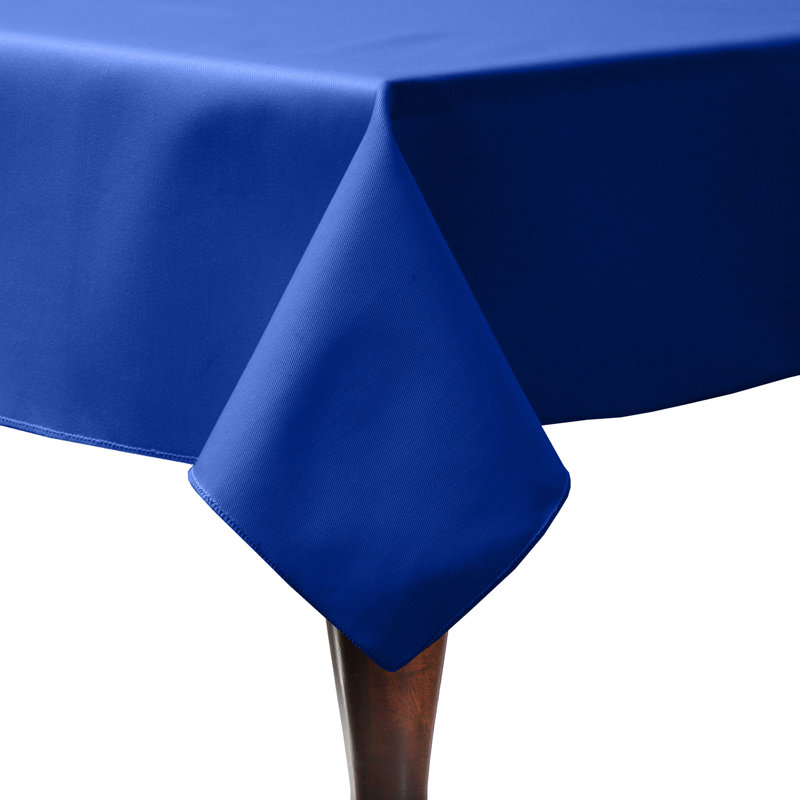 Cotton Twill Rectangular Tablecloth, 52" L x 48" W, 3, Royal