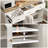 Farmhouse Large Buffet Sideboard Cabinet,kitchen Cabinet Display Cabinet With Adjustable Shelf-1815391291