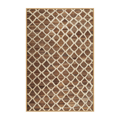 Tapis brun contemporain