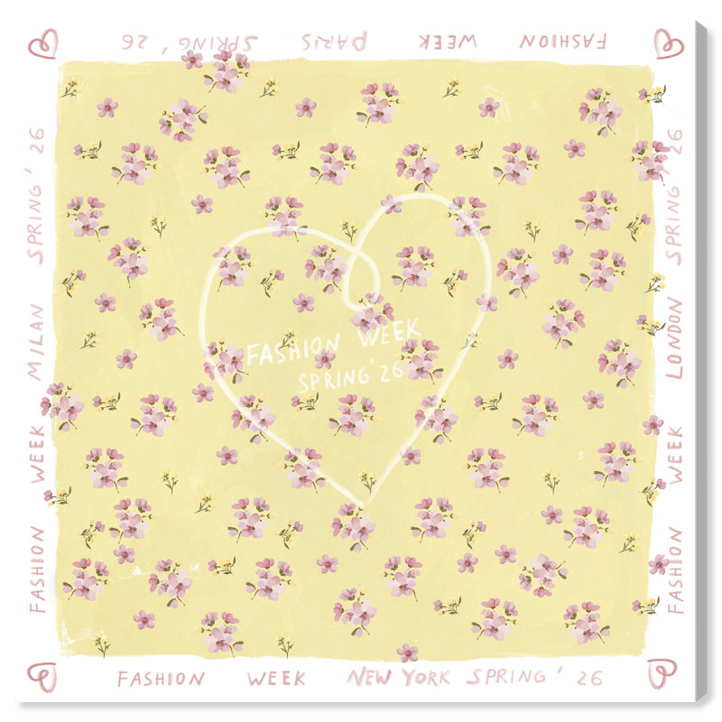 Butter Spring Fashion Print by Oliver Gal, 12"H x 12"W, Gallery Wrapped