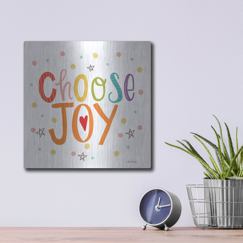 «Choisissez la joie» par Lisa Larson, H 12 po x l 12 po