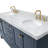 Cambridge Double Bathroom Vanity with Carrara Marble Top-88398641