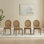 Ensemble de chaises de salle à manger à dossier canné 4 pièces Jacolyn