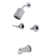 Concord 2-Handle Tub and Shower Faucet with Rough-in Valve, Trim, and Diverter