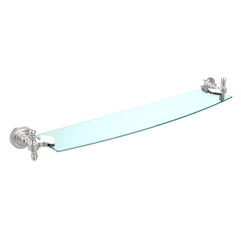 Godinez Bracket Shelf, Unlacquered Brass, 24"