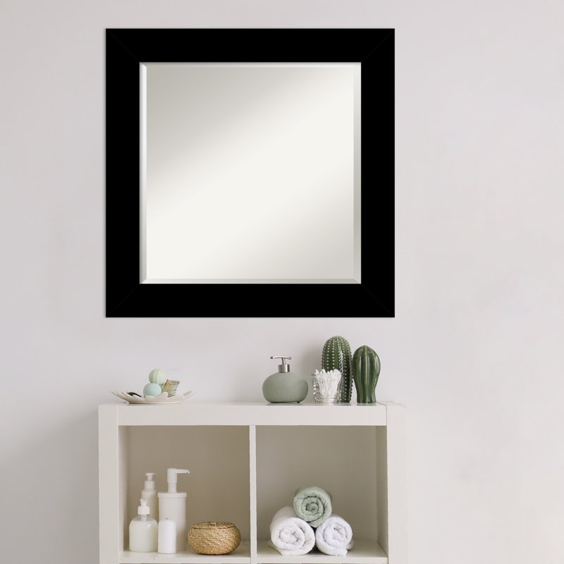 Miroir mural Jinyu, Noir, 29,5 po x 41,5 po