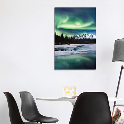 Northern Lights Landscape by Lucas Moore - Wrapped Canvas Print