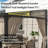 Modern Outdoor Slant-Top Hardtop Gazebo With Black Metal Frame And Curtains-108211703
