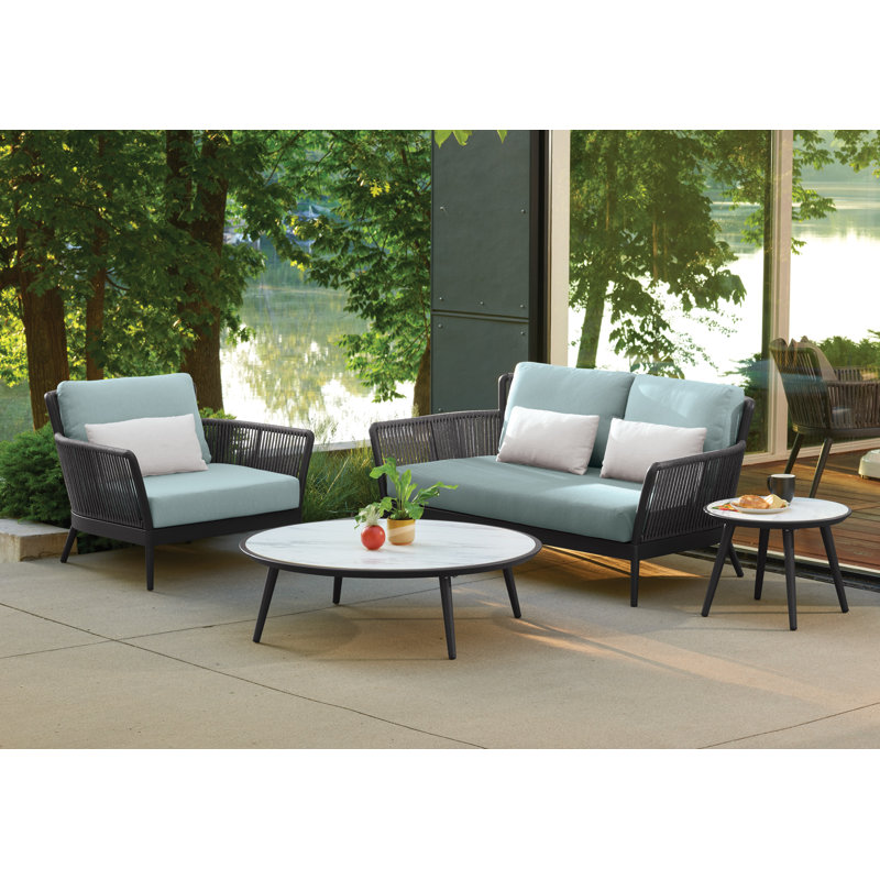 Nette Outdoor Lounge Chair, Yes, Seafoam