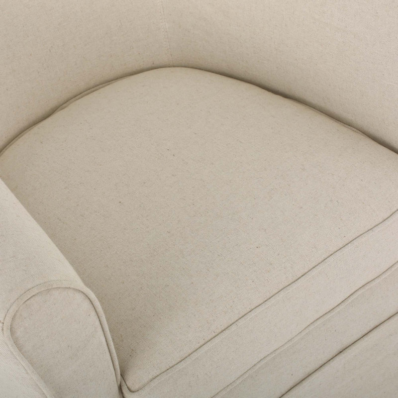 Chaise pivotante avec housse amovible, Tissu naturel